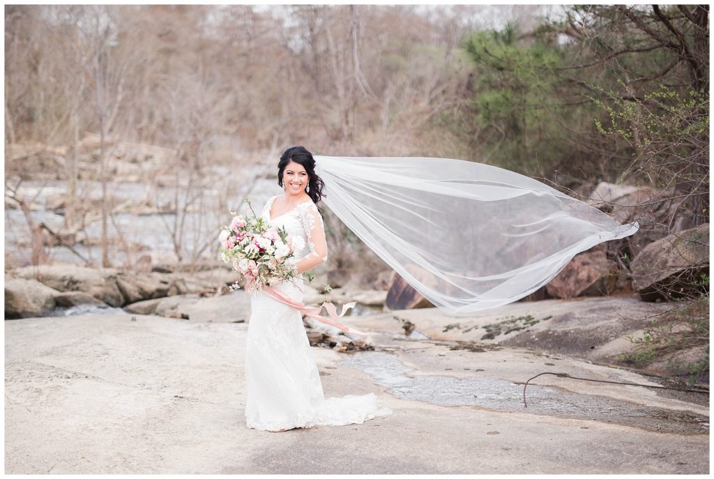 Indoor spring wedding at the powerhouse event venue.